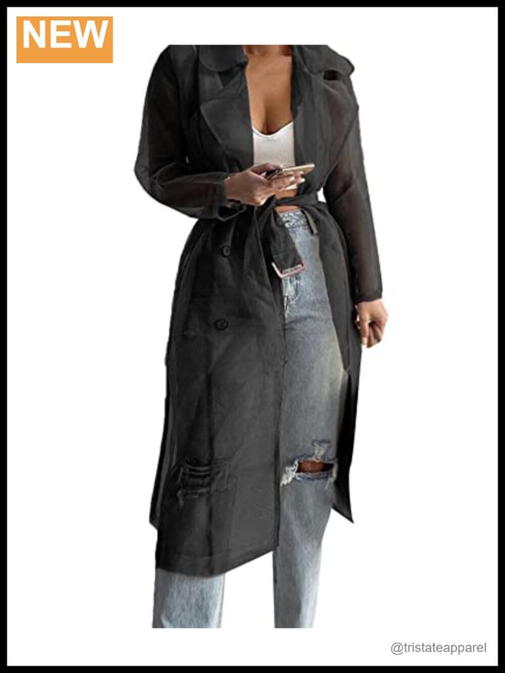 Ladies Sheer Mesh Long Sleeve Cardigan Lightweight Beach Cover Up Belted
